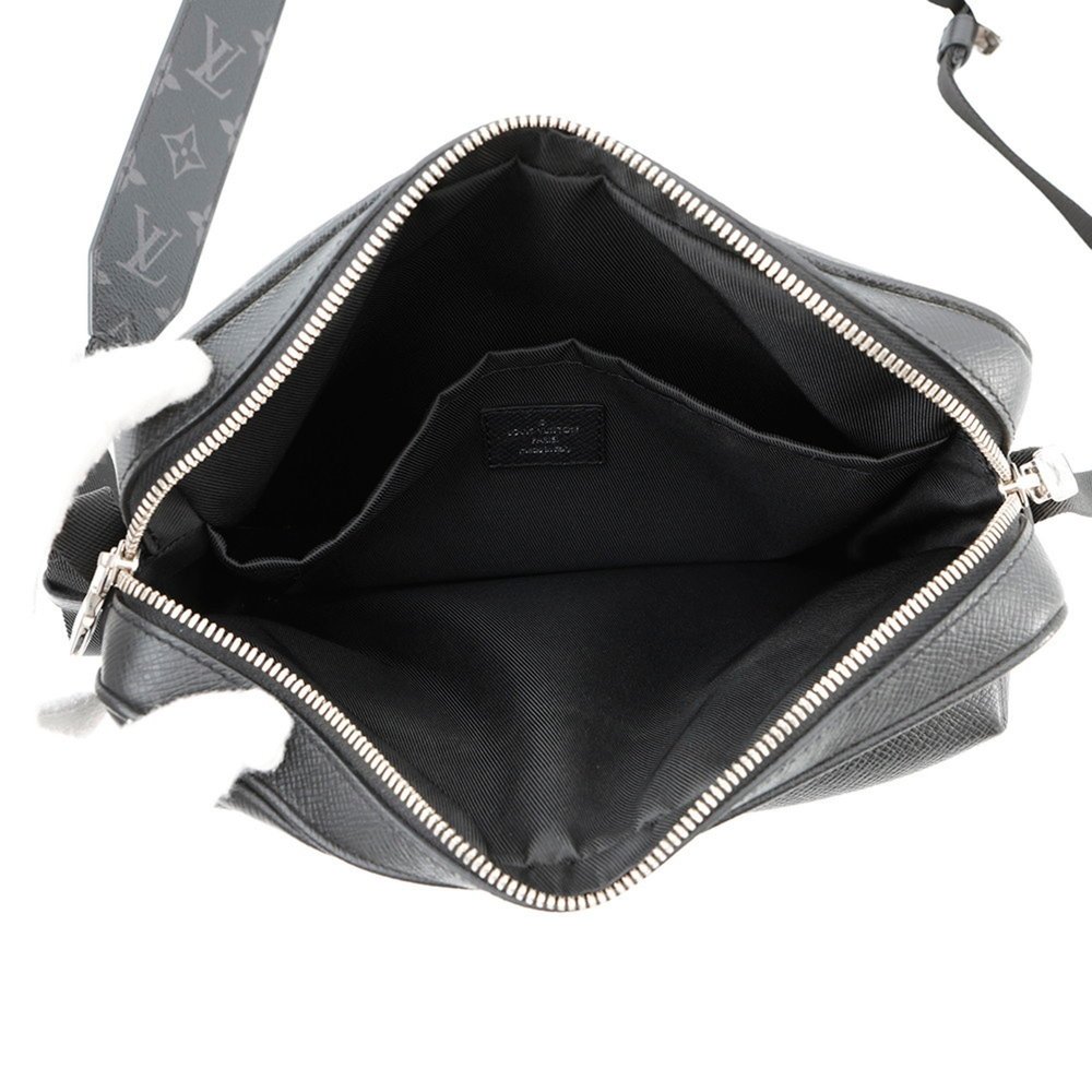 Louis Vuitton Taiga Monogram Eclipse Outdoor PM Shoulder Bag M30233, Black - Picture 5 of 10